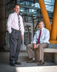 A photo of Russell Ware, MD, PhD, and Patrick McGann, MD.